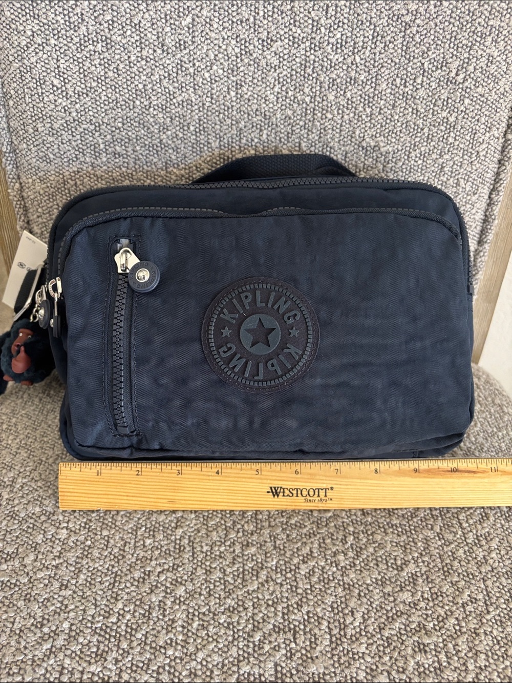 FINAL SALE Kipling NWT Tarry True Blue Tonal Large Belt Bag Crossbody Sling - Picture 9 of 13